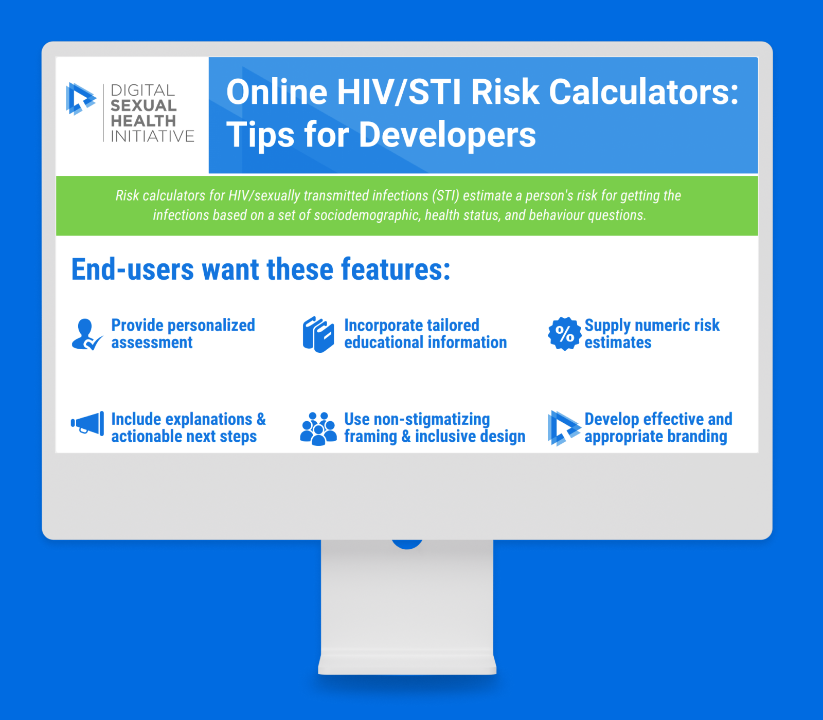 Detail from “Mini Dial-A-Nurses” and “Good Brands“: What Are the Desirable Features of Online HIV/STI Risk Calculators?